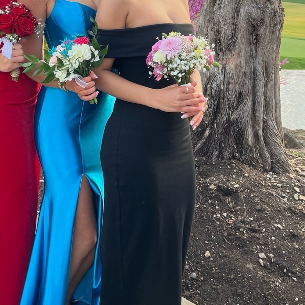 black strapless lovers + friends maxi dress